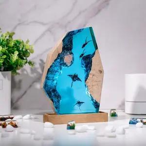 Ocean Resin Figurines - Unique Integrated Lights-  Home Decor - Creative Gift