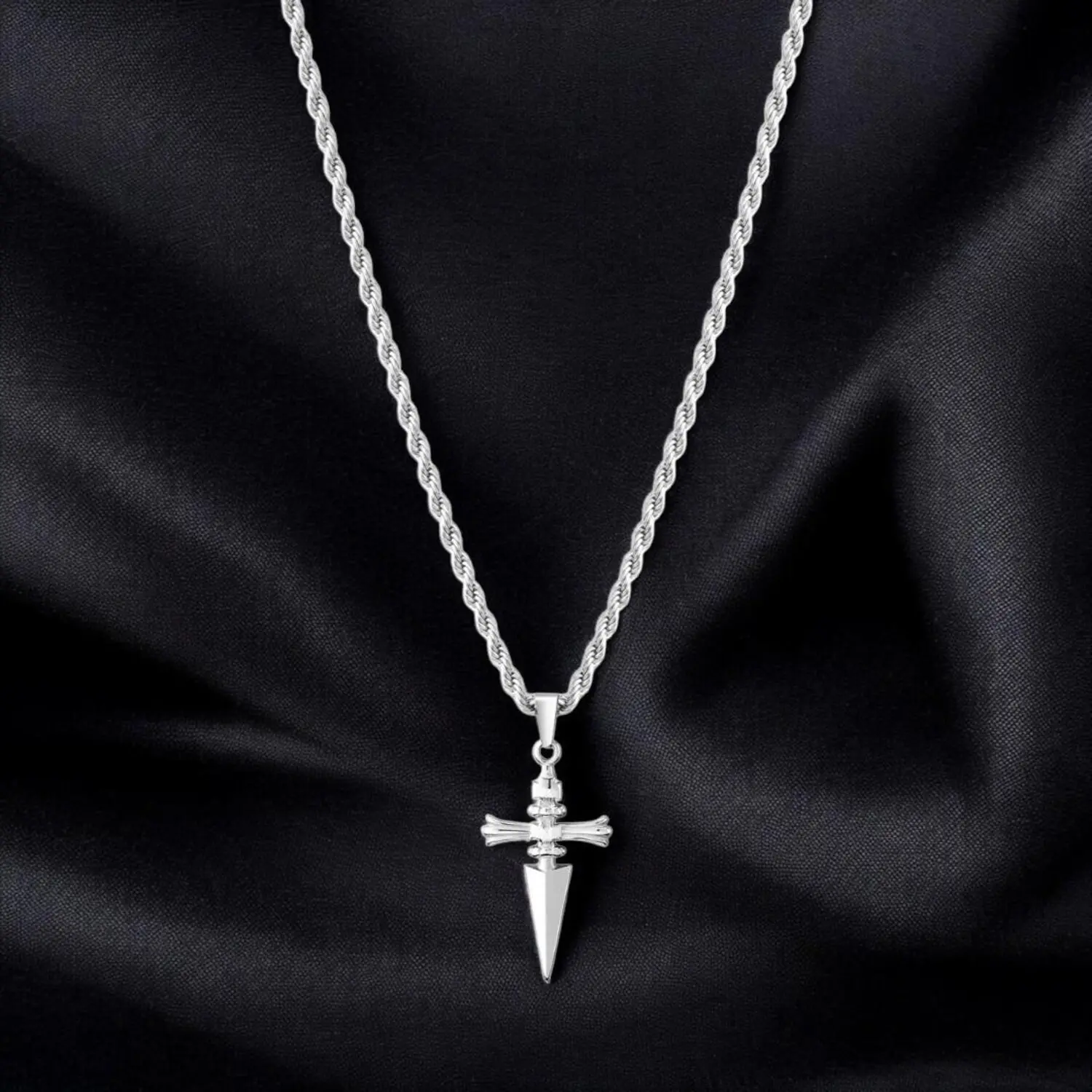 Hunter x Hunter Kurapika Judgement Pendant Necklace - Goth Metal-Coated Choker, Unisex Edgy Statement Costume Jewelry, Elegant Casual Daily Collectibles Charms & Pendants Punk Gift Accessory