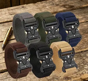Canvas EDC Belt Quick-Release Tactical Belt | Adjustable for Outdoor & Daily Wear