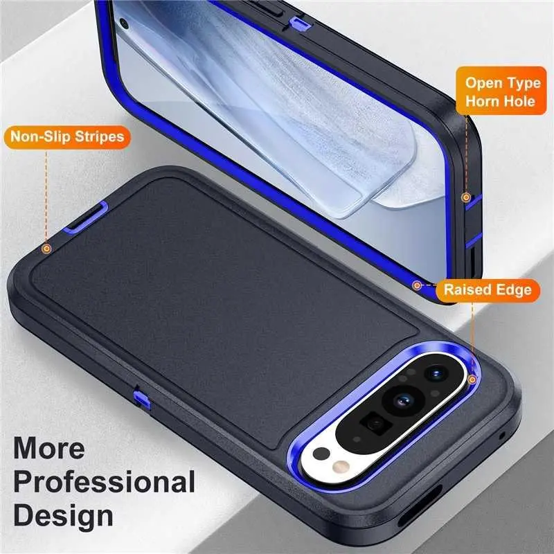 Defender Three-Proof For Google Pixel 9/9 Pro XL Three-Proof Dual Drop-Proof Phone Case HNAR33TGFEE810