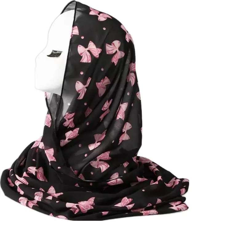 Premium Printed Chiffon Hijab – Lightweight, Soft & Breathable Modest Scarf
