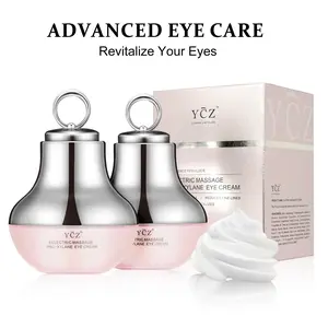 YCZ Electric Eye Cream with Pro-Xylane & Caffeine – Firming, Hydrating & Dark Circle Care, Built-in Red Light Massage Head for Puffiness & Fine Lines
