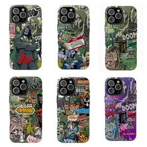 MF D00m Legendary Hip-Hop Phone Case Trendy Tough Phone Case Compatible for iPhone 17Promax 16 15 14 13 12 11 and for Samsung S21-S25 Perfect Gift for Music Lovers Her/Him