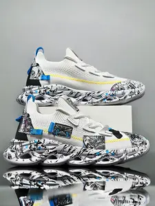 Large Size Blade Dad Shoes, Thick Sole Height Increasing Running Shoes, Breathable Mesh Trendy Sports Shoes, Versatile Student Shoes