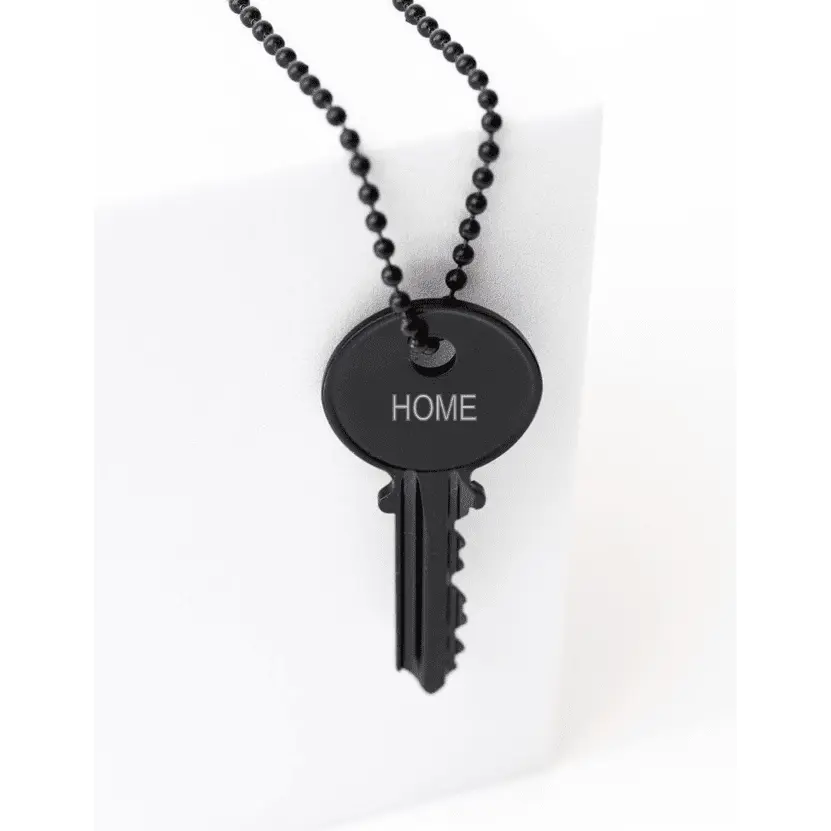 HHCLA Matte Black Classic Key Necklace