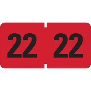 ETYJ Color-Coded Year 2022 Label Roll