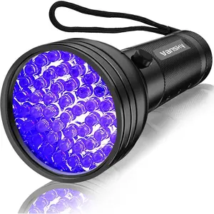 UV flashlight black light, 51 LED black light pet urine detector, used for detecting dog/cat urine, dry stains, bed bugs, resin curing, and scorpions