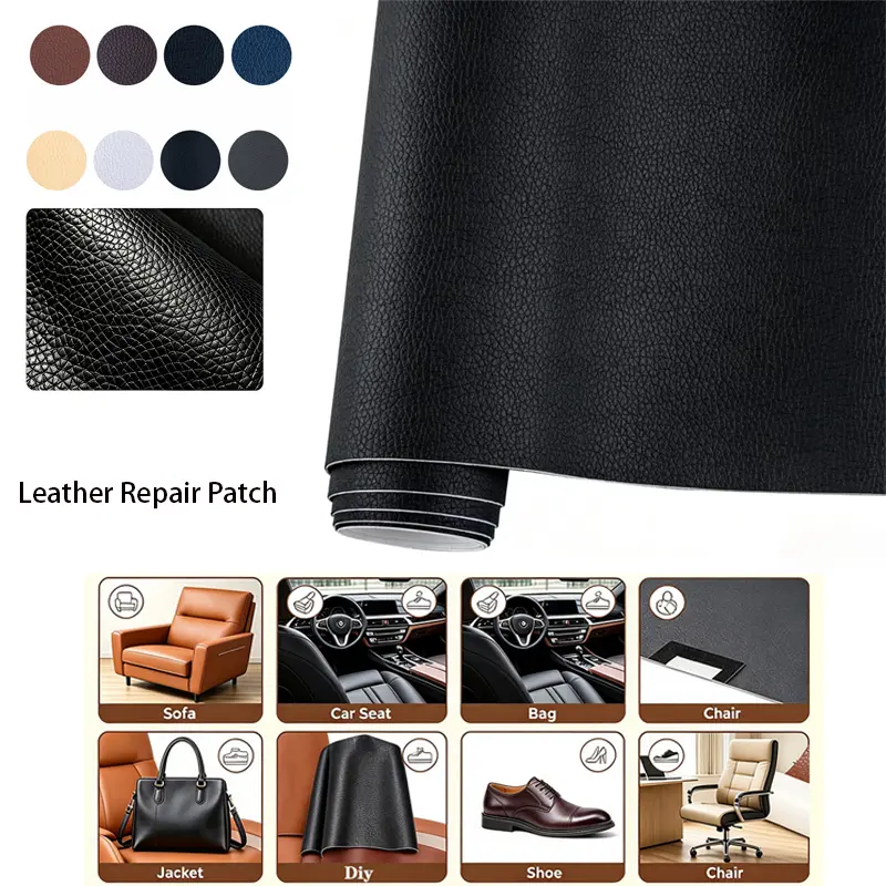 Leather Repair Tape 20x54 inch Self-Adhesive Leather Repair Patch for Couch Furniture Sofas Car Seats Advanced PU Vinyl Leather Repair Kit