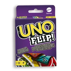 UNO Flip Card Game Deck Poker 112 Cards with Character Images Geunine Brand Christmas Gifts Table Games