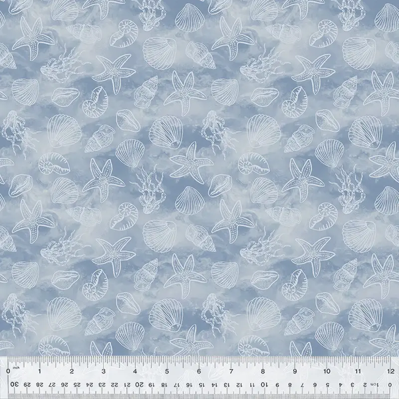 Fabric Windham Wave Shell Collection Ocean Song by the Quarter Yard 54696-8