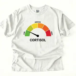 High Cortisol Low Cortisol Funny Casual 100% Cotton Heavyweight Short Sleeve TShirt