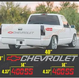 CHEVROLET 400 SS BED DECAL STICKERS