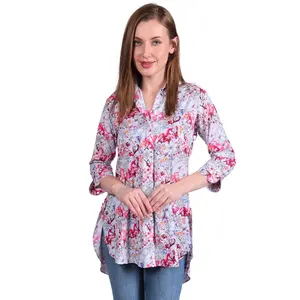 Women's Modal Top in Pastel Blue & Pink - Ultra Soft Breathable Short Sleeve T-Shirt - Lightweight Casual Blouse - Premium Beechwood Fabric Minimalist Basic Tee - Office Wear & Everyday Style - Comfortable Short Sleeve Blouse - Sizes S M L XL