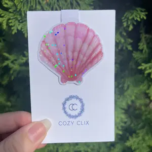 Seashell - Watercolor Magnetic Bookmark for Book Lovers