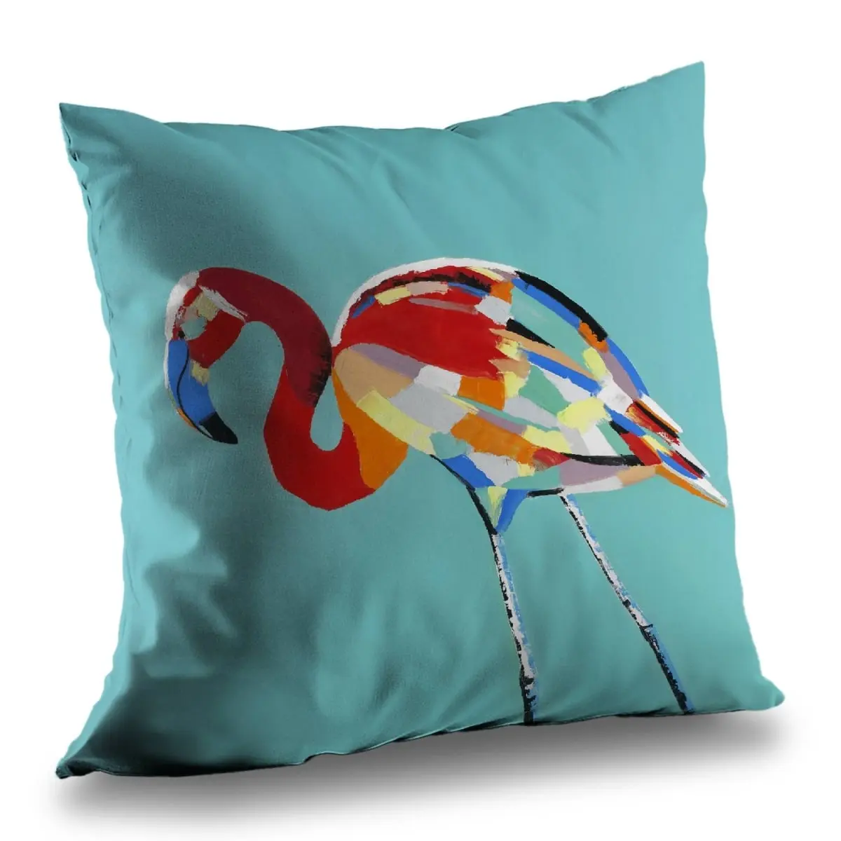 14x14 in. Elegant Abstract Decorative Throw Pillow with 360 Stand - Artistically Designed, Durable Poly Twill Cover, Polyester Insert, Accent Pillow, Gift