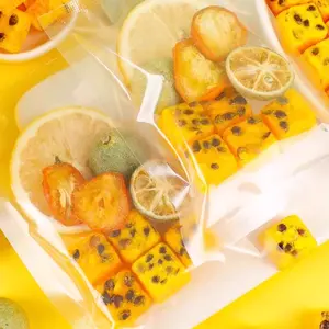 Luxurious freeze-dried tangerine, lemon and passion fruit tea | Fruit Oolong Tea Pack | Tropical-flavored seaside resort drink ice | Milk tea, fruit tea, Oolong tea beverage, fruit juice concentrated fruit