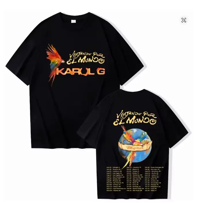 Karol Tropitour Tour 2026 Tropicoqueta Unisex Oversized Premium Cotton T-Shirt, Vintage Music Merch T-Shirt, Music Latin Style, New Album Gift For Fans