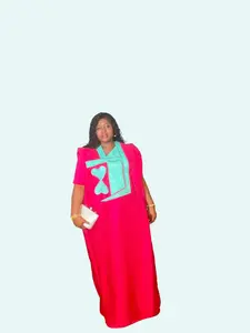 Mikado Boubou Gown with Embroidery