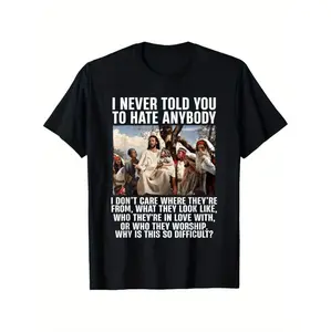 Bold Religious Statement Jesus Christ T Shirt Unisex Cotton Crew Neck Tee For Prayer Holidays And Sports Sizes S To XXXL