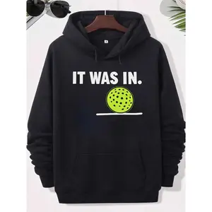 Men's pickleball and outdoor recreation Graphic Hoodie - Long Sleeve Pullover Regular Fit | Soft & Breathable Fabric, Durable Print, Everyday Comfort, Machine Washable, casual and sporty indoor product display with accessories like sunglasses and plants