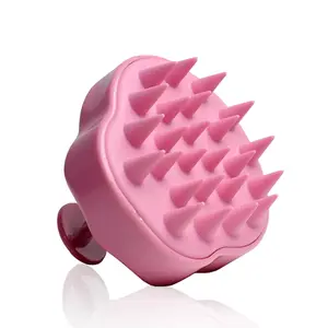 Rizos Curls Scalp Massage Brush for Body Care with Comfortable Handle - Exfoliating Shower Scrubber for All Hair Types Bath Hanging