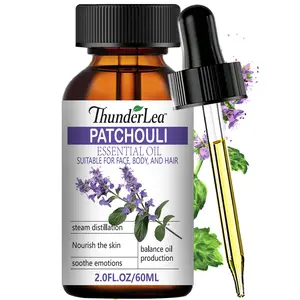 Patchouli Essential Oil 60ml – Natural, Aromatherapy, Emotional Balance, Relaxation, Skin Care, Antibacterial, Anti-Inflammatory, Deodorizing, Insect Repellent