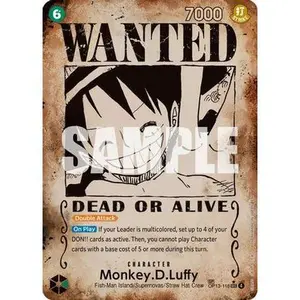 Monkey.D.Luffy (118) (Wanted Poster) (OP13-118) - Carrying On His Will Foil