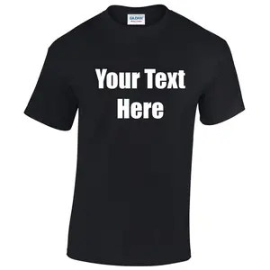 Personalised Printed Gildan Heavy Cotton T-shirt your text any logo Custom Tee