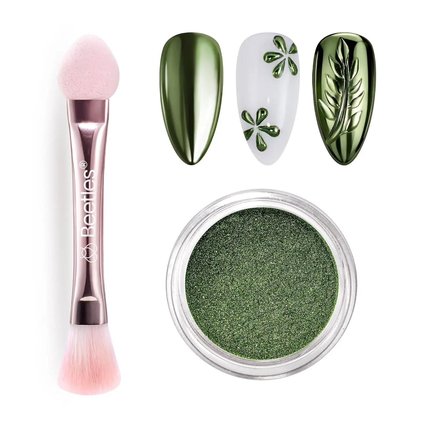 1g Green Mirror Chrome Nail Powder