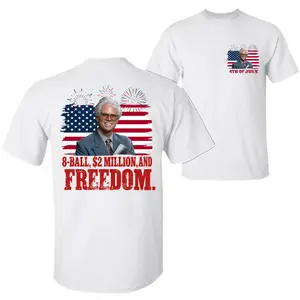 Baby Billy 8-Ball 2 Million And Freedom Shirt, Funny 4th Of July Shirt, Unisex independence Graphic Tee, Gift For Him And Her