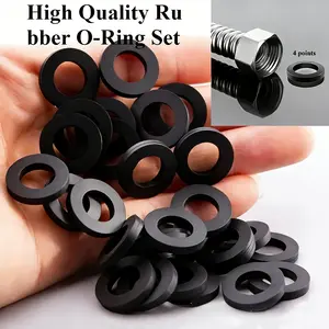 30pcs High-Quality Rubber O-Ring Set | Suitable for Wave Pipes, Shower Hoses, Faucets, Water Heaters & Adjustment Valves, Even Texture, Smooth Surface, Durable and Non-Slip, Ensures Secure Connections, Essential Repair Kit for Every Home