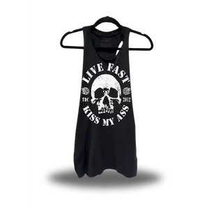 KISS MY ASS ROAD RASH BLACK STRINGER