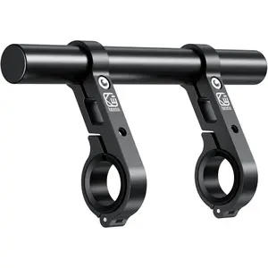 Aluminum Alloy Handlebar Extender Extensions with 8'' Long Cross Bar with Double Clamp Mounting Base Fit 0.875'' / 1'' / 1.125'' / 1.26'' Handlebars For Bike,Bicycle,Motorcycle,Scooter,ATV