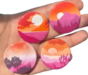 Lesbian Subtle Pride Metal Pins