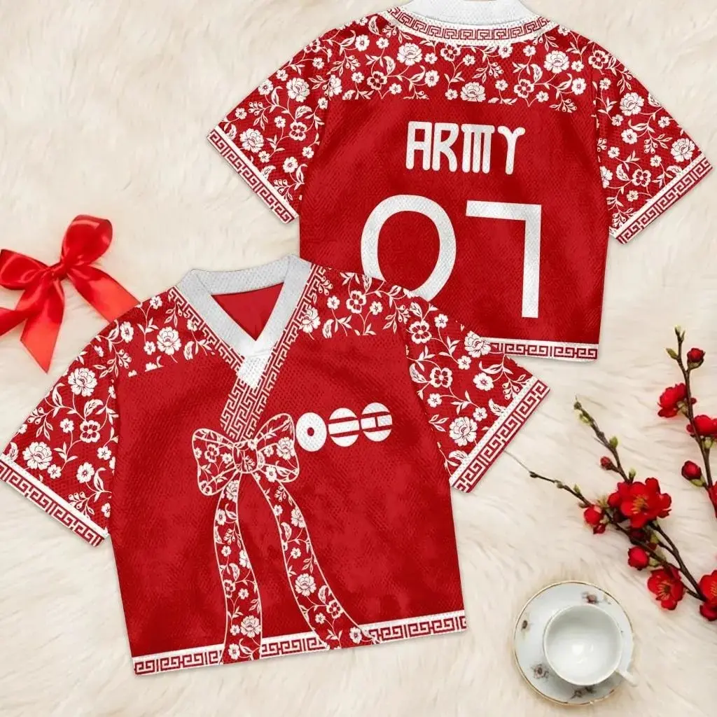 Arirang Croptop Jersey, World Tour 2026, Album Music Croptop Shirt, Kpop Jersey Fans Gift Cropped Yoga Top