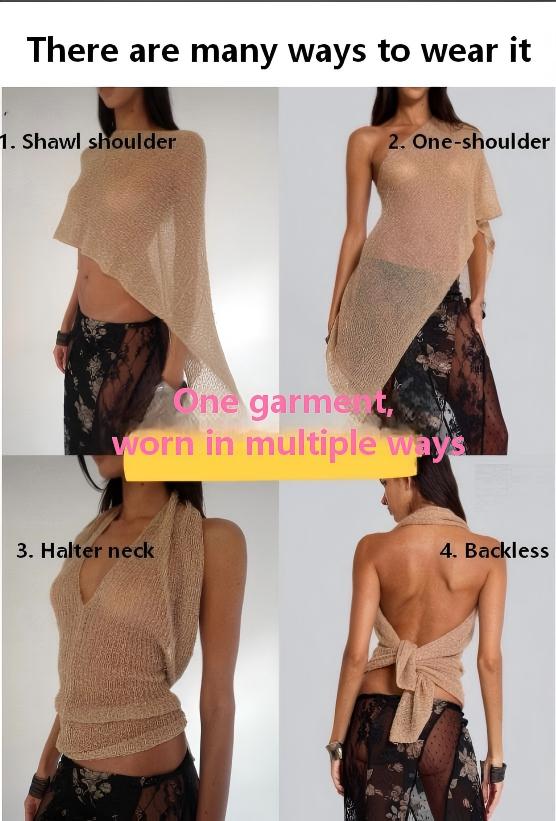 Fan Favorite Agerose Womens Sheer Poncho Top Lightweight Knit  Shrug Mesh Off The Shoulder Y2K Going Out Beach Swimsuit Coverup  