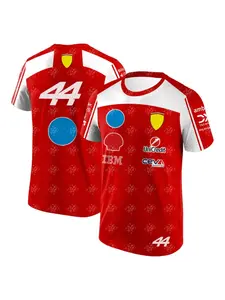 2026 New Charles Leclerc Size 16 Racing T-shirt Hamilton Size 44 Outdoor Sports Quick Drying Top Family Top Short Sleeved Shirt