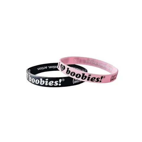 i love boobies! Mini Bracelet Pack- Pink Licorice