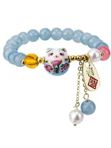 Luxury Pearl Cat Bracelet, Elegant and Chic Fashion Accessory, Versatile Jewelry Gift, Sweet and Sophisticated Style, Perfect for Any Occasion