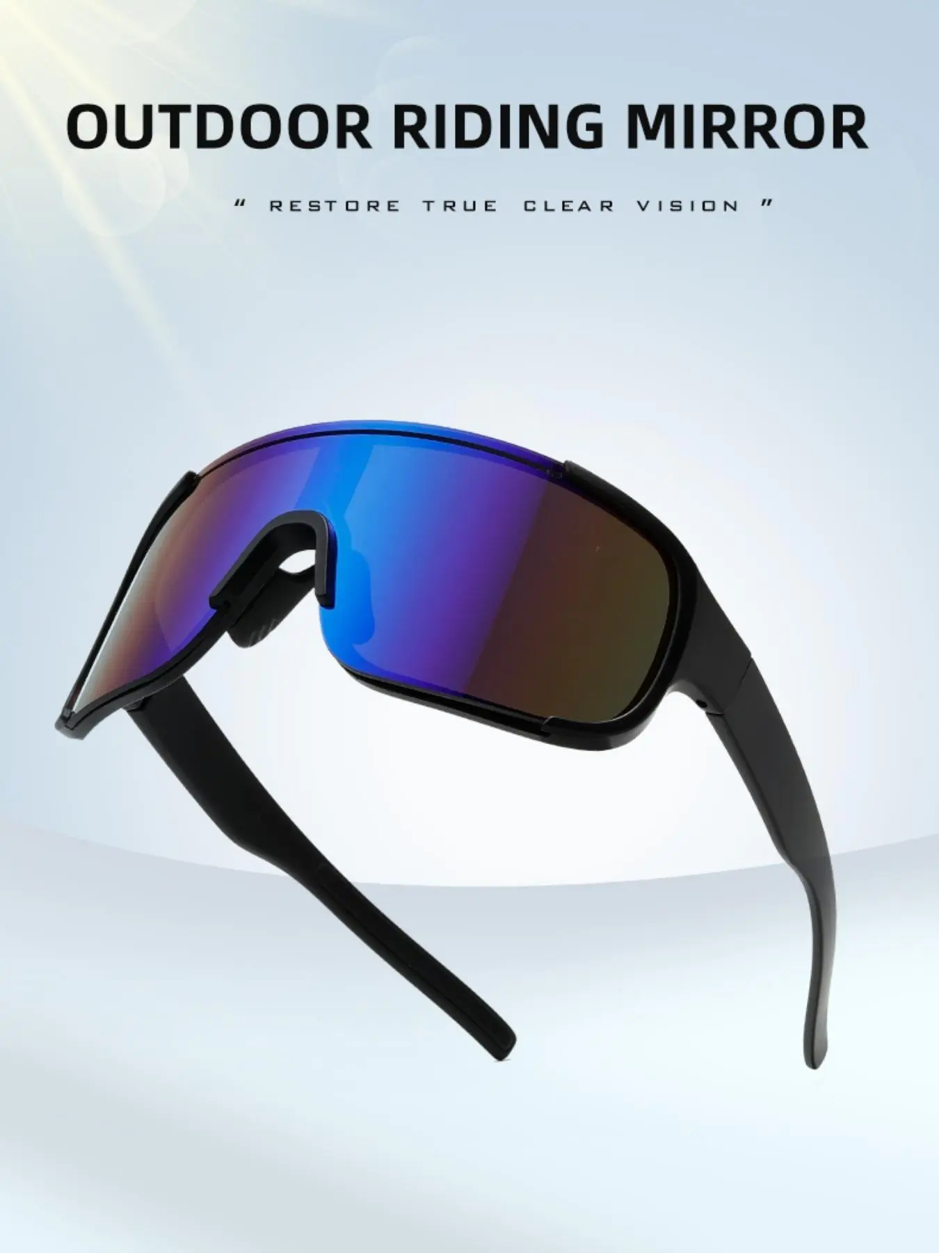 New Unisex Windproof Sand Protection Sunglasses, Windproof Outdoor Sports Eyewear, Ideal for Daily Cycling Running Hiking, Men Women Eyewear Accessories, Bike Shades