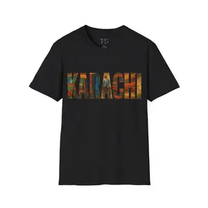 Karachi Frame Print Tee, City Pride Tee, Soft Cotton Shirt, Casual Wear, Perfect Gift for Travelers T-Shirt