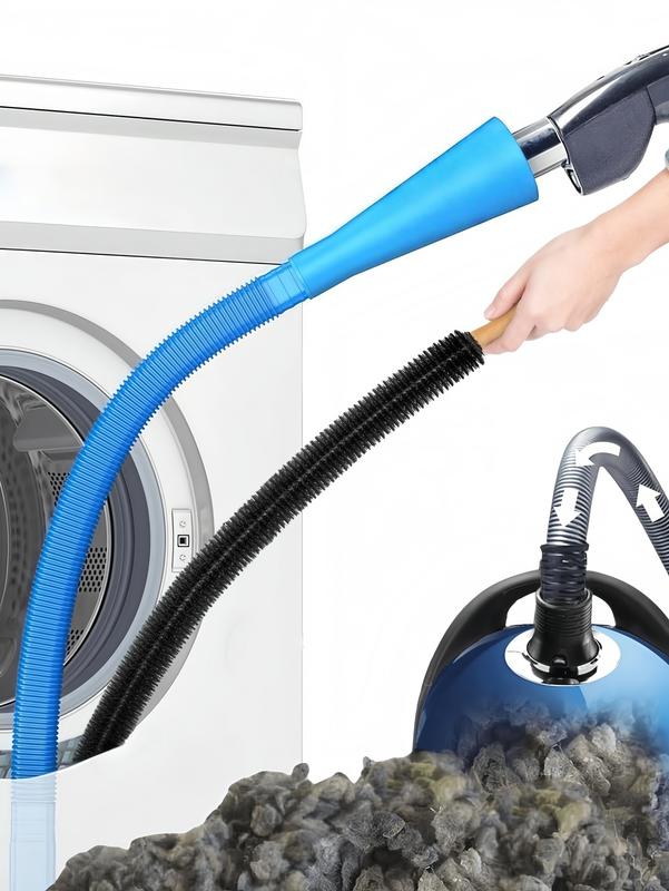 LMMAKE Dryer Vent Cleaner Kit with Flexible Lint Brush Vacuum Attachment for Efficient Deep Cleaning and Fire Prevention Fits Most Vacuums