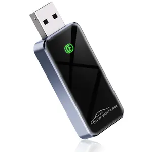 Car Smart Box Wireless CarPlay Adapter USB To Bluetooth 5.0 Automatic Connection No Delay Voice Assistant Compatible With iPhone IOS 10+ Vehicles After 2015 Compact Stable ABS Material