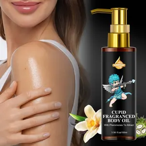 SUMIFANG Pheromone-Infused Moisturizing Hydrating Scented Body Oil (100ml) | Nourishing Black Castor Oil + Moisture-Locking Glycerin + Vanilla Scent | Enhances Skin Radiance & Glow, Imparts a Captivating Fragrance—Boost Your Allure for Date Nights