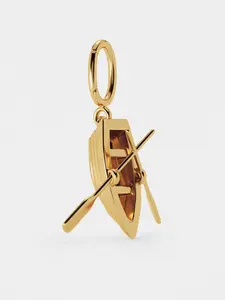 Rowboat Gold Charm