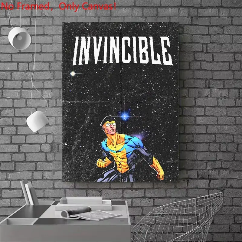 1 piece/set frameless canvas painting print poster, Canvas Prints, Space landscape Fantasy art, Invincible Comic Book Cover Art, a perfect gift for Universe loves, gift for home spaces, wall decoration, Decorative wall art, Artwork