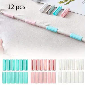 12PCS BedSheet Clips Plastic Slip-Resistant Clamp Quilt Bed Clipper Cover Grippers Fasteners Mattress Holder for Sheets Home