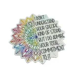 I Don't Understand your Specific kind of Stupid, Funny Insult Sticker, Weatherproof Vinyl Sticker
