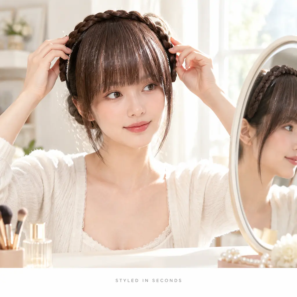 Styled in Seconds Hair Accessory - Braided Headband for Quick and Easy Hairstyles