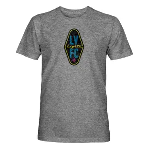 Las Vegas Lights FC 1863 FC Vintage Badge Gray Tri-Blend T-Shirt